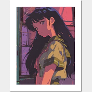 Lofi Anime Girl Posters and Art